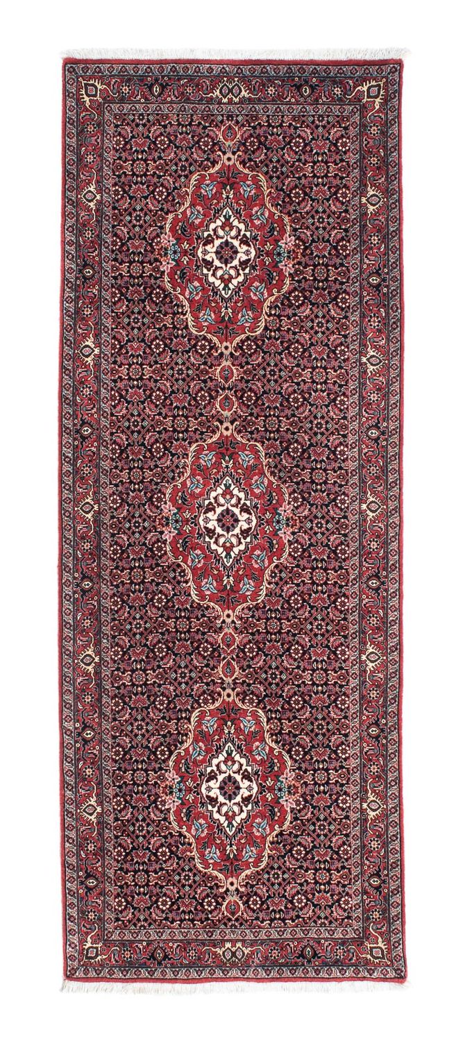 Biegacz Dywan perski - Bijar - 202 x 75 cm - czerwony