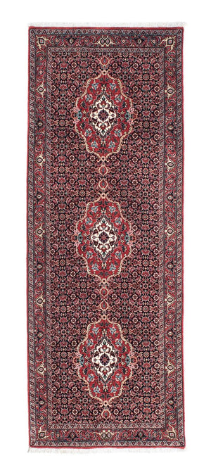 Biegacz Dywan perski - Bijar - 202 x 75 cm - czerwony