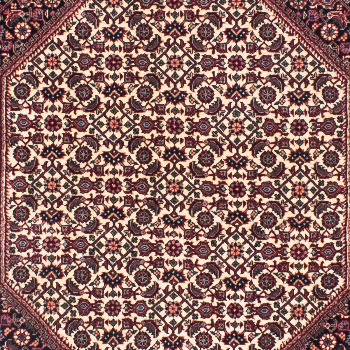 Biegacz Dywan perski - Bijar - 317 x 86 cm - czerwony