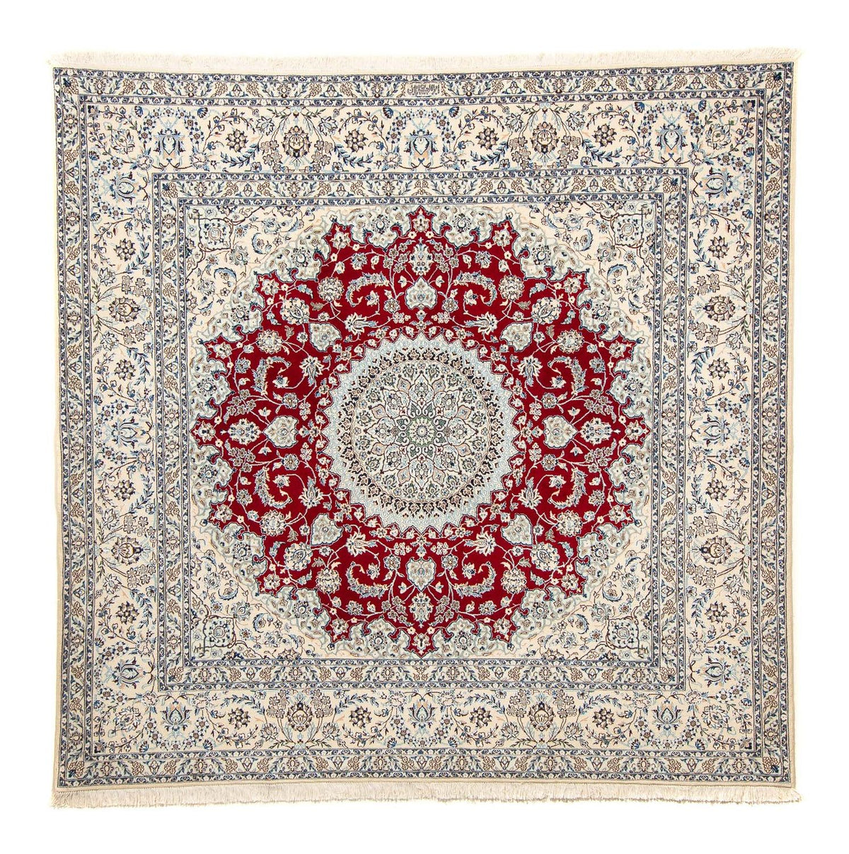 Dywan perski - Nain - Premium kwadratowy  - 205 x 197 cm - beżowy