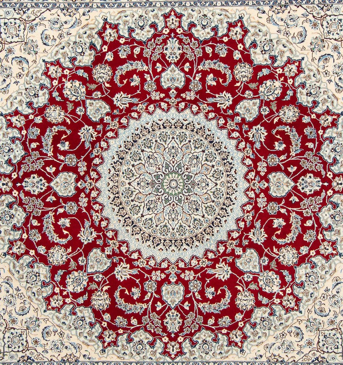 Dywan perski - Nain - Premium kwadratowy  - 205 x 197 cm - beżowy