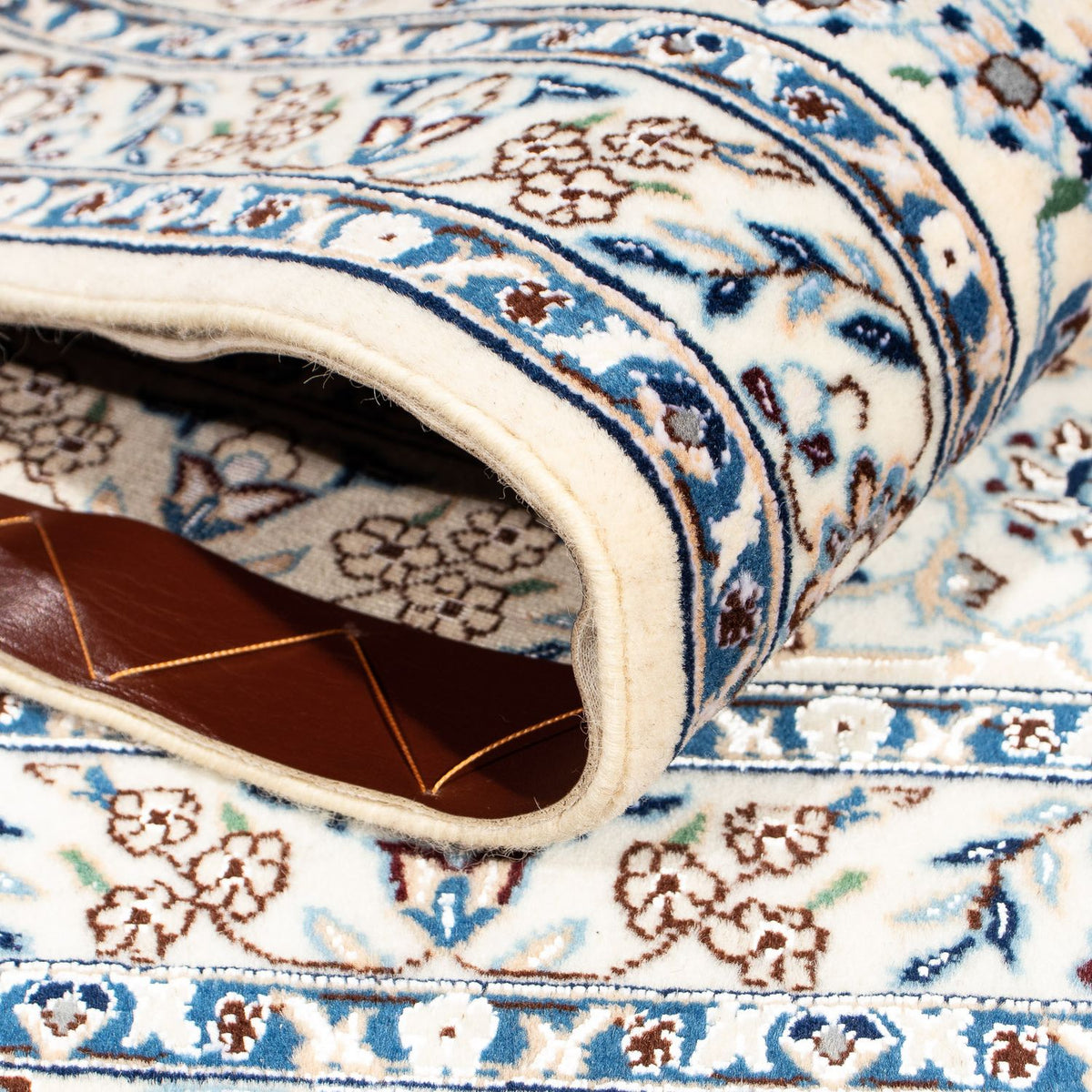 Dywan perski - Nain - Premium kwadratowy  - 205 x 197 cm - beżowy