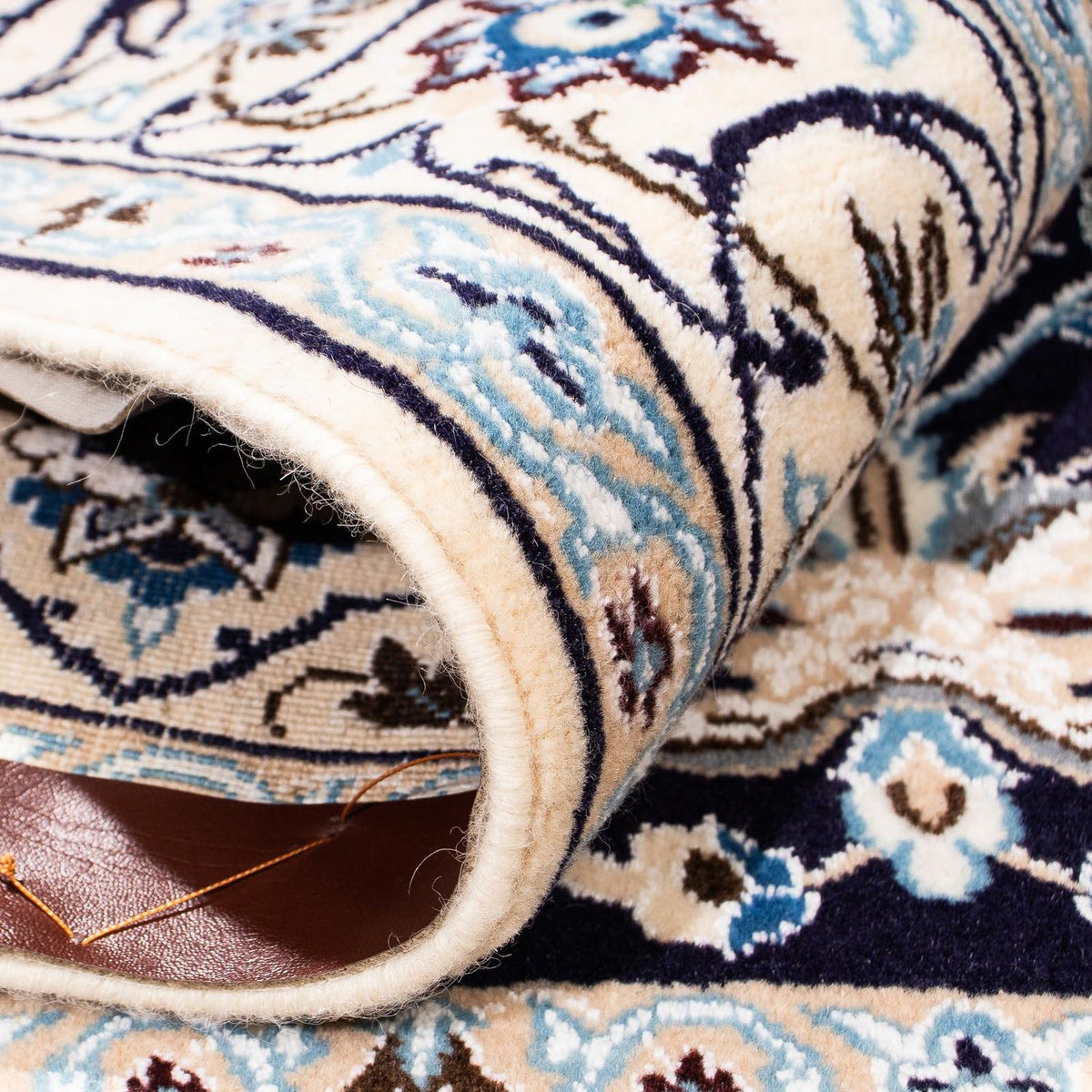 Dywan perski - Nain - Królewski kwadratowy  - 153 x 146 cm - ciemna czerwień