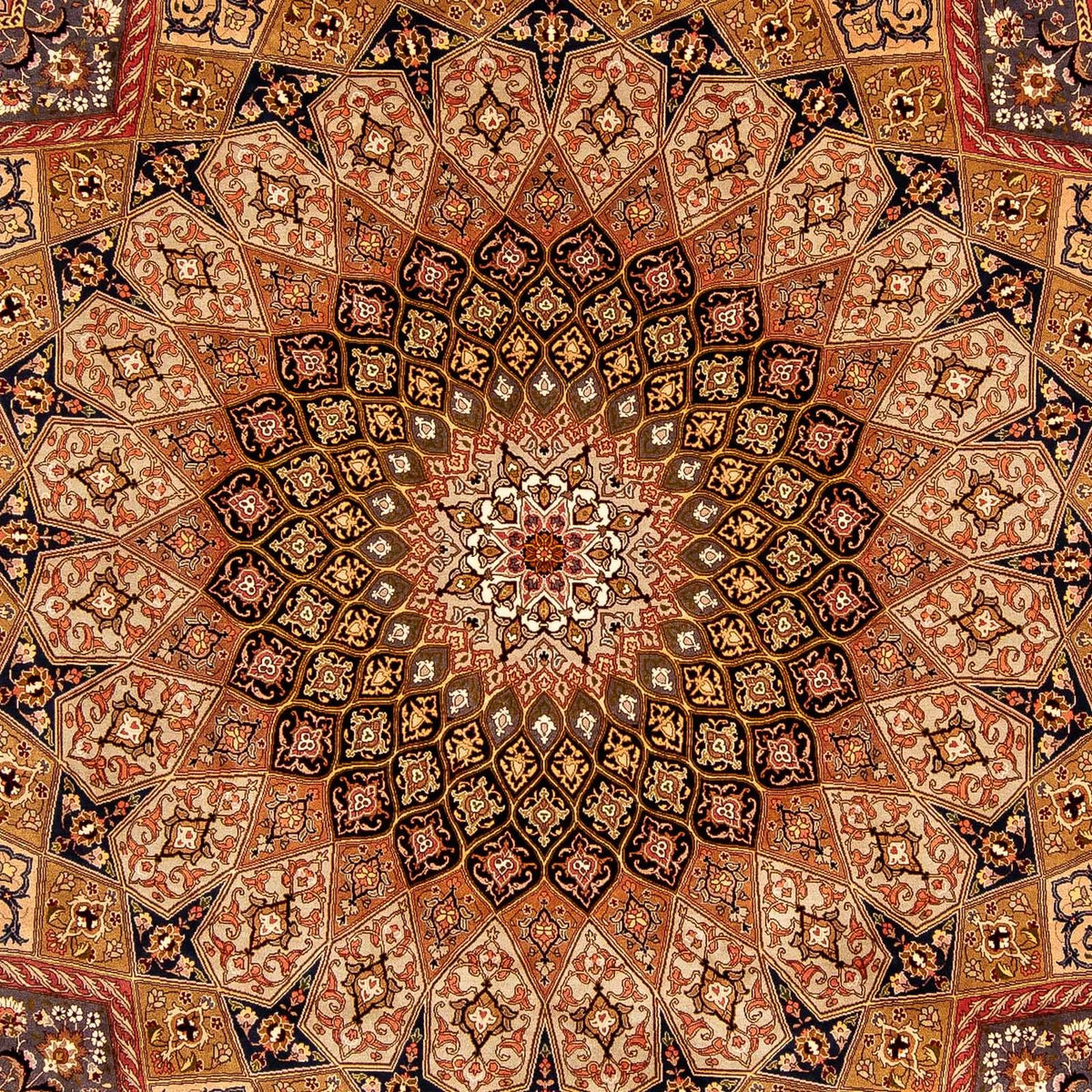 Dywan perski - Tabriz - Królewski - 352 x 255 cm - wielokolorowy