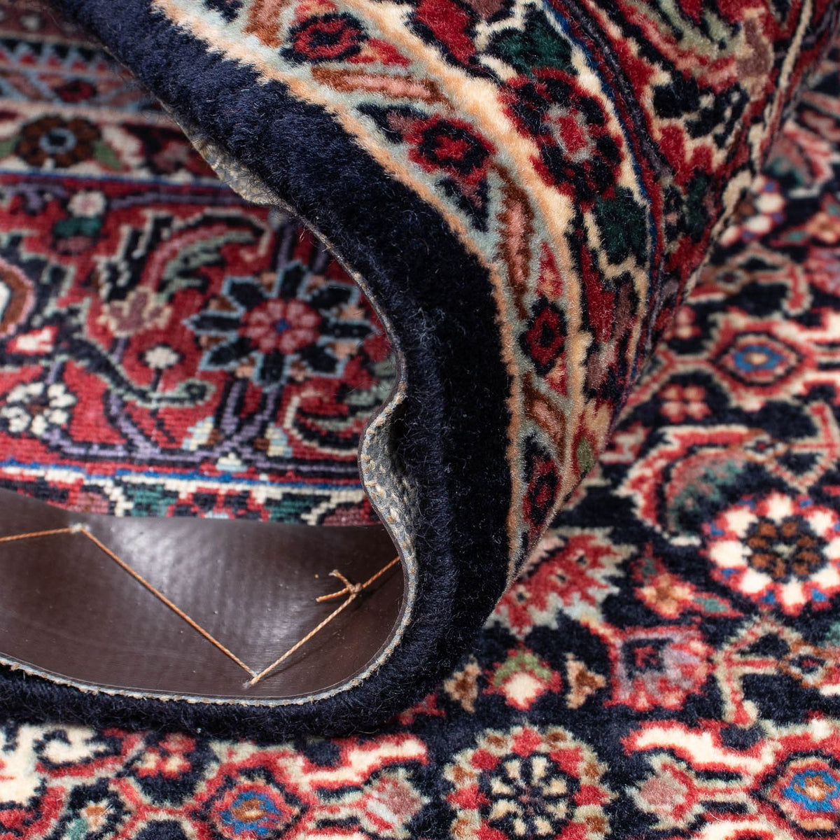 Dywan perski - Bijar - 210 x 134 cm - ciemnoniebieski