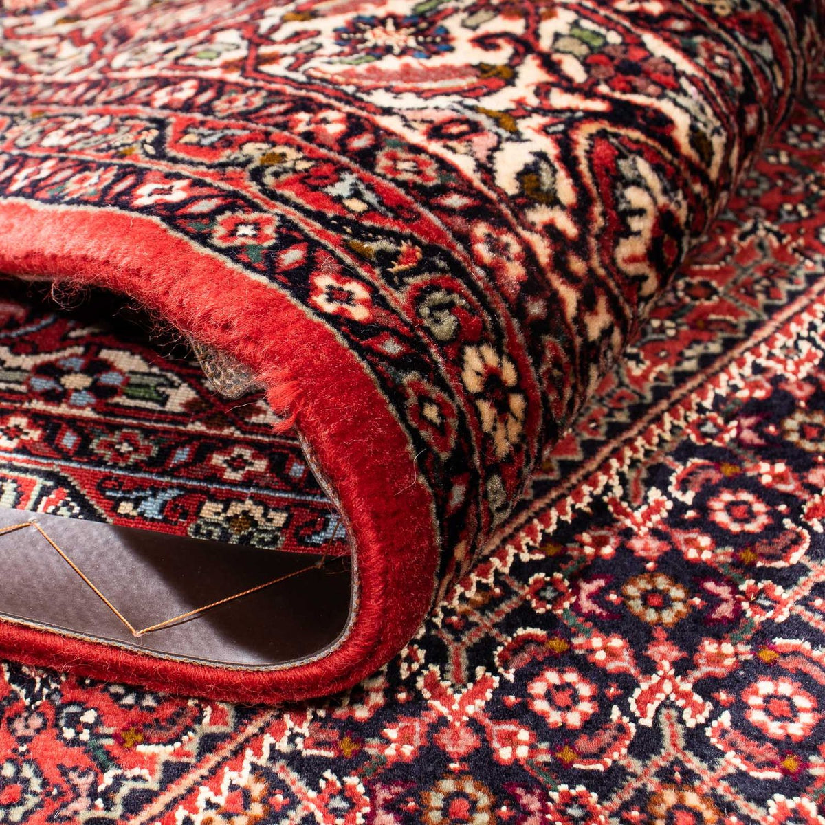 Dywan perski - Bijar - 248 x 171 cm - ciemna czerwień