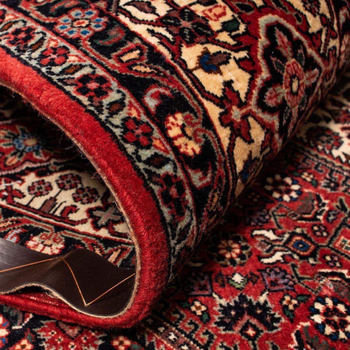 Dywan perski - Bijar - 248 x 200 cm - ciemna czerwień