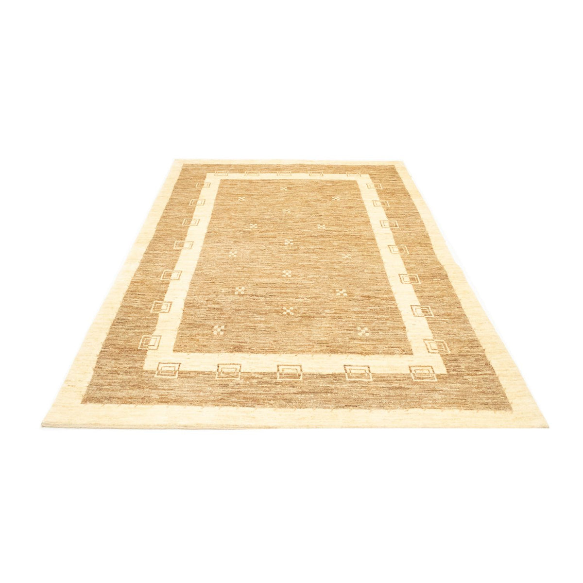 Dywan Gabbeh - Loribaft Perski - 242 x 162 cm - jasnobrązowy