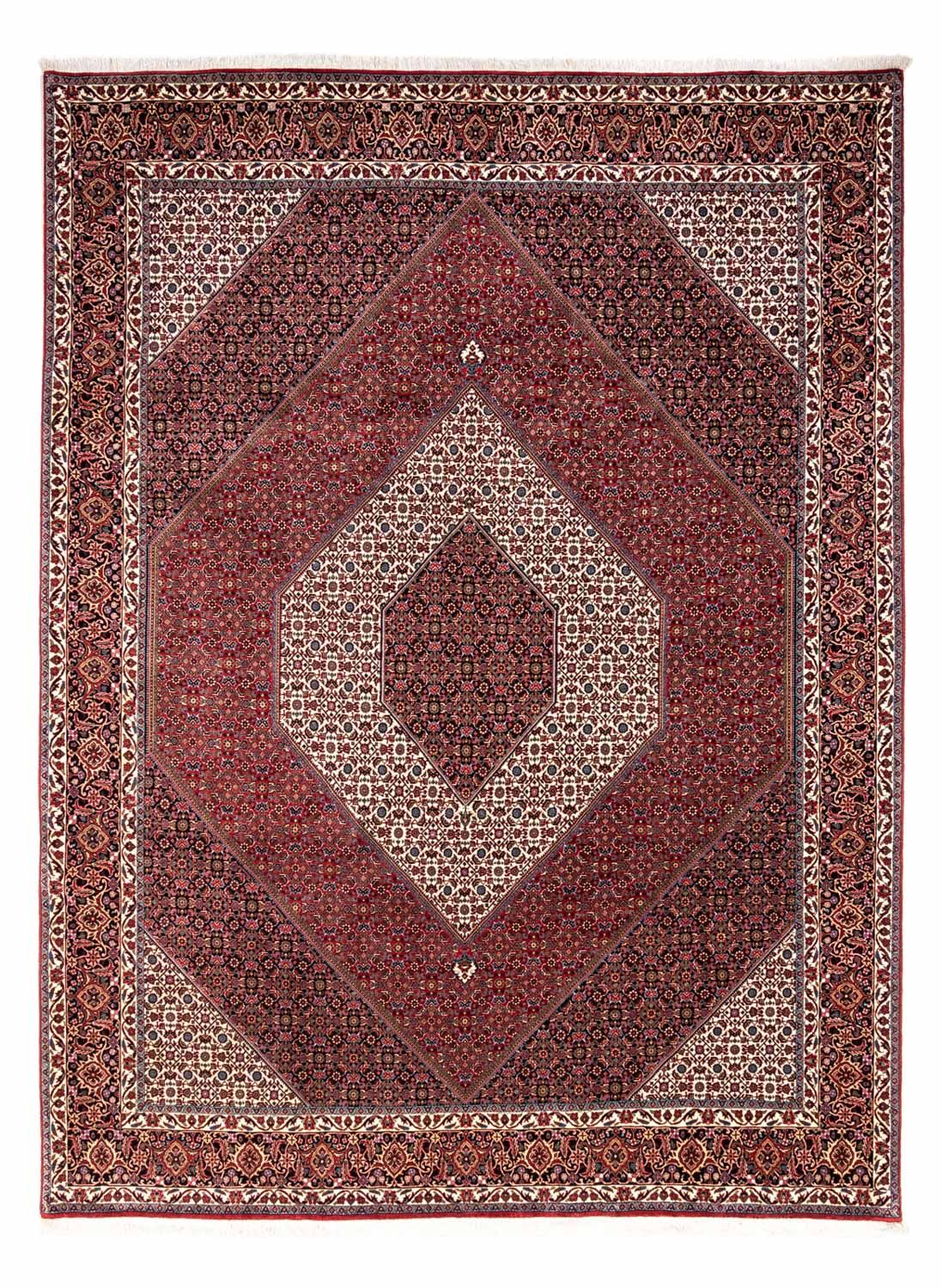 Perski dywan - Bijar - Royal - 340 x 254 cm - czerwony