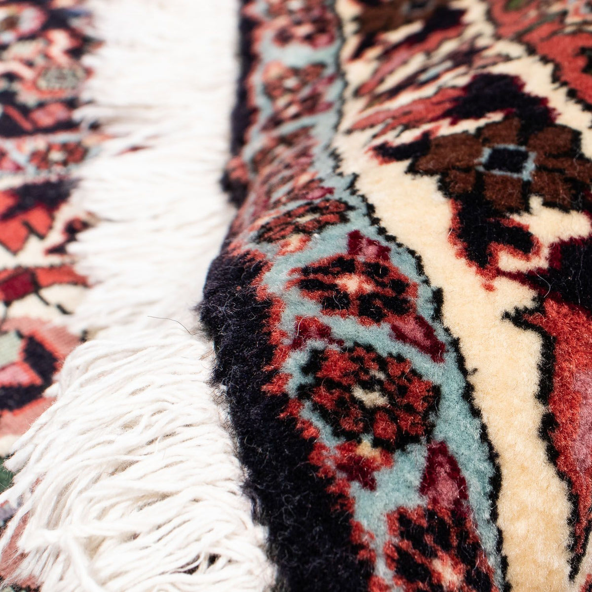 Dywan perski - Bijar okrągły  - 260 x 260 cm - ciemna czerwień