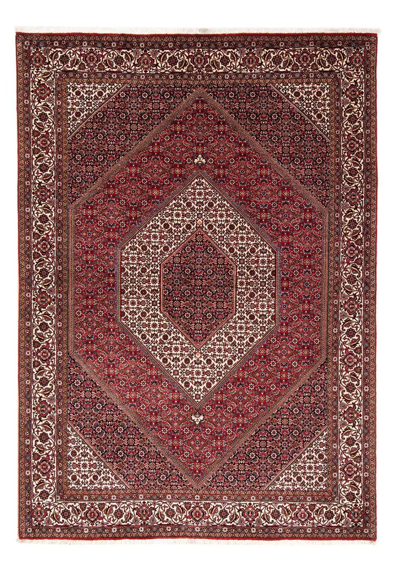Dywan perski - Bijar - 246 x 171 cm - ciemna czerwień