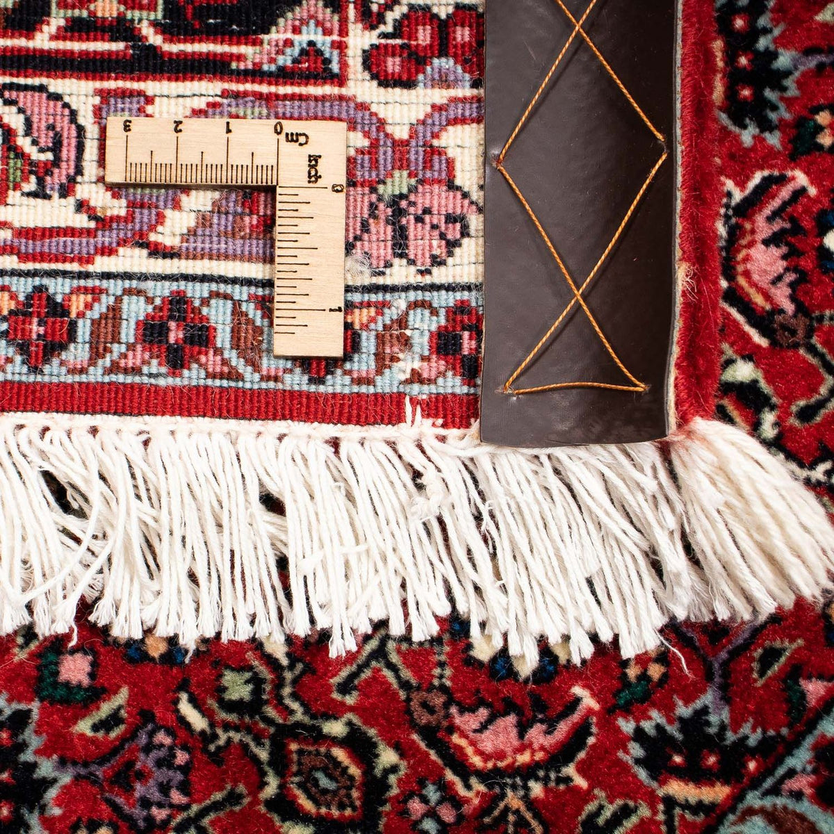 Dywan perski - Bijar kwadratowy  - 212 x 206 cm - ciemna czerwień