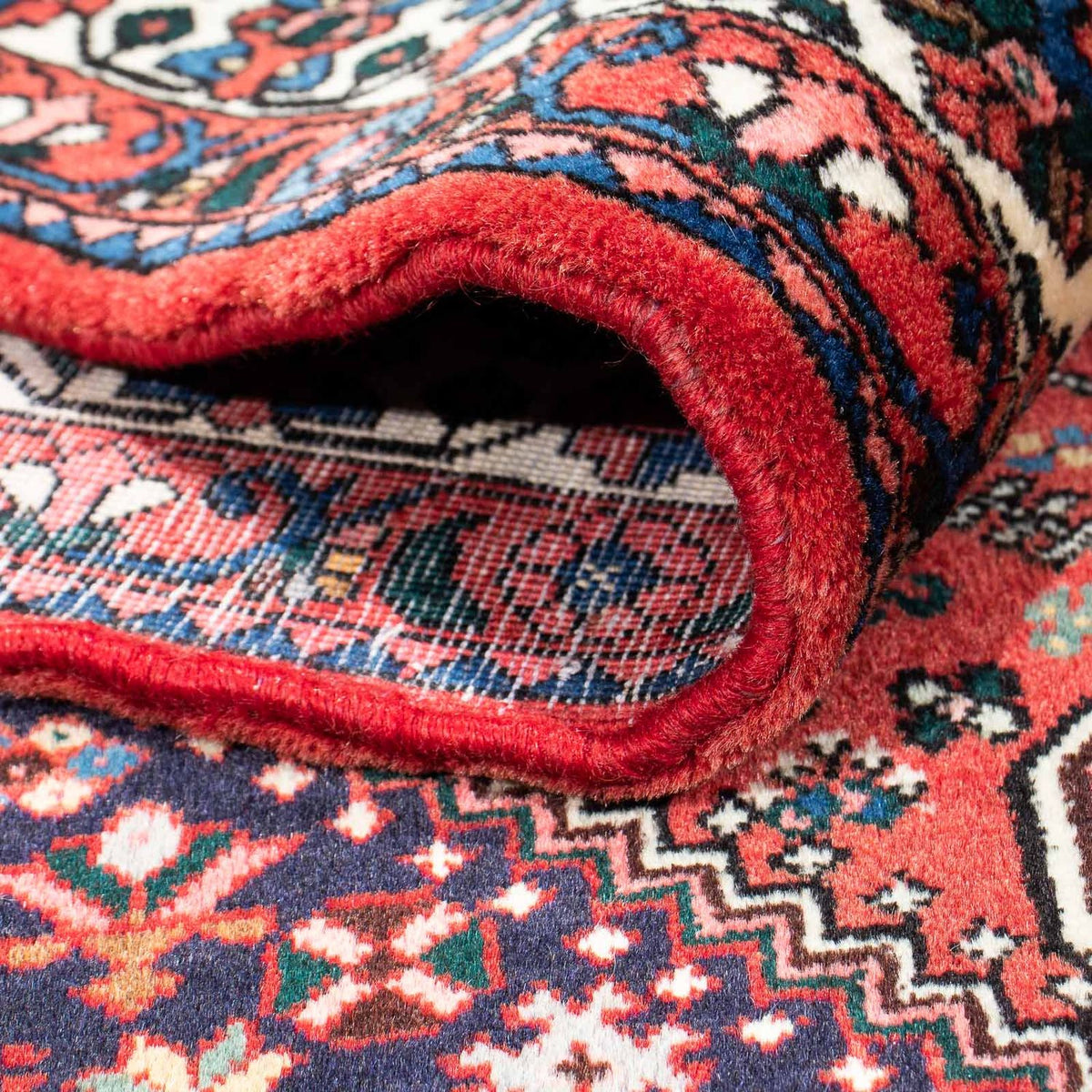 Dywan Gabbeh - Kashkuli perski - 203 x 153 cm - ciemna czerwień