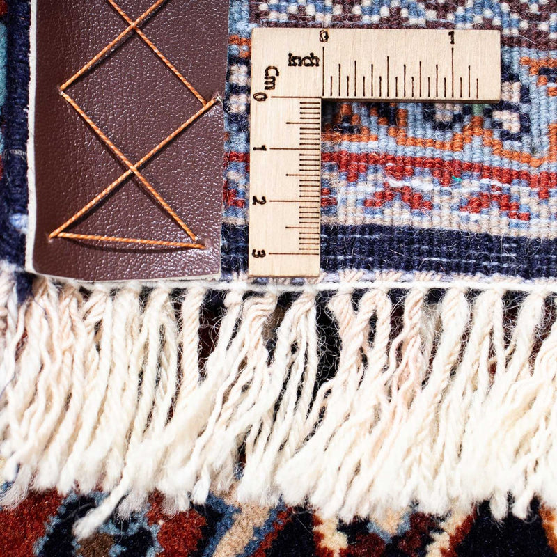 Dywan Gabbeh - Kashkuli perski - 224 x 138 cm - ciemnoniebieski