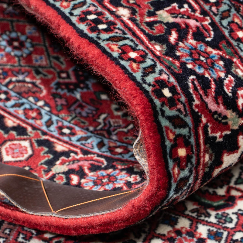 Biegacz Dywan perski - Bijar - 205 x 74 cm - ciemna czerwień