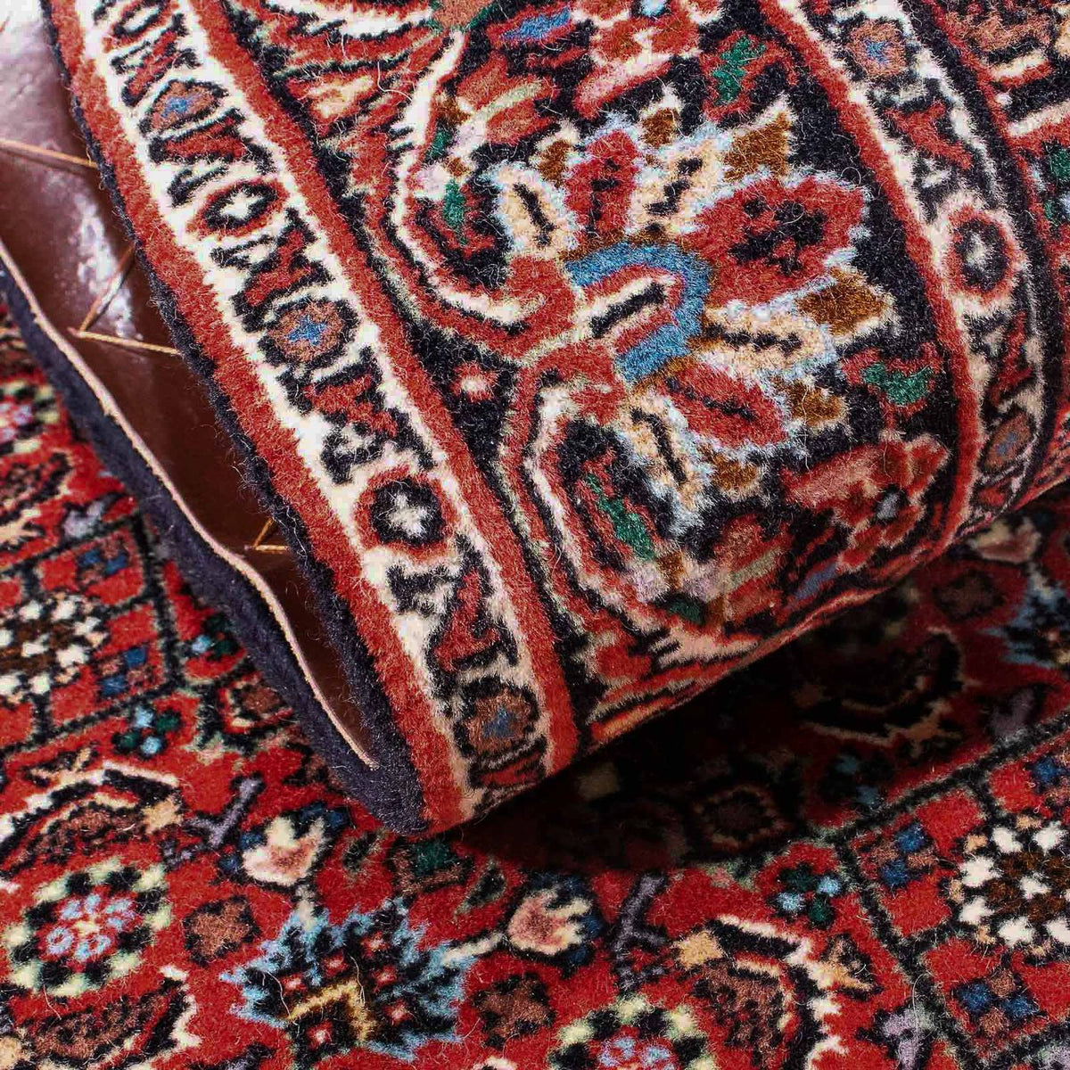 Dywan perski - Bijar - 139 x 70 cm - czerwony