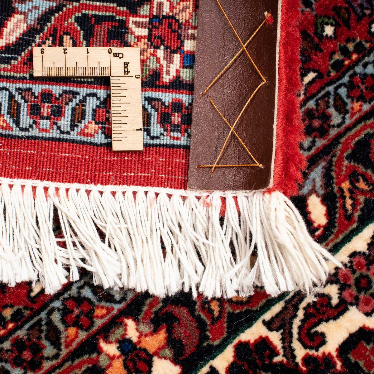 Dywan perski - Bijar kwadratowy  - 212 x 205 cm - ciemna czerwień