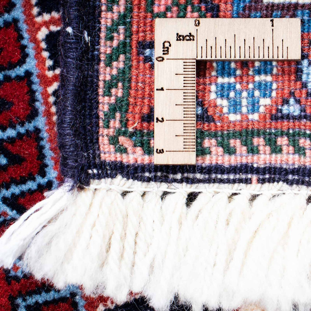 Dywan Gabbeh - Kashkuli perski - 212 x 143 cm - ciemnoniebieski