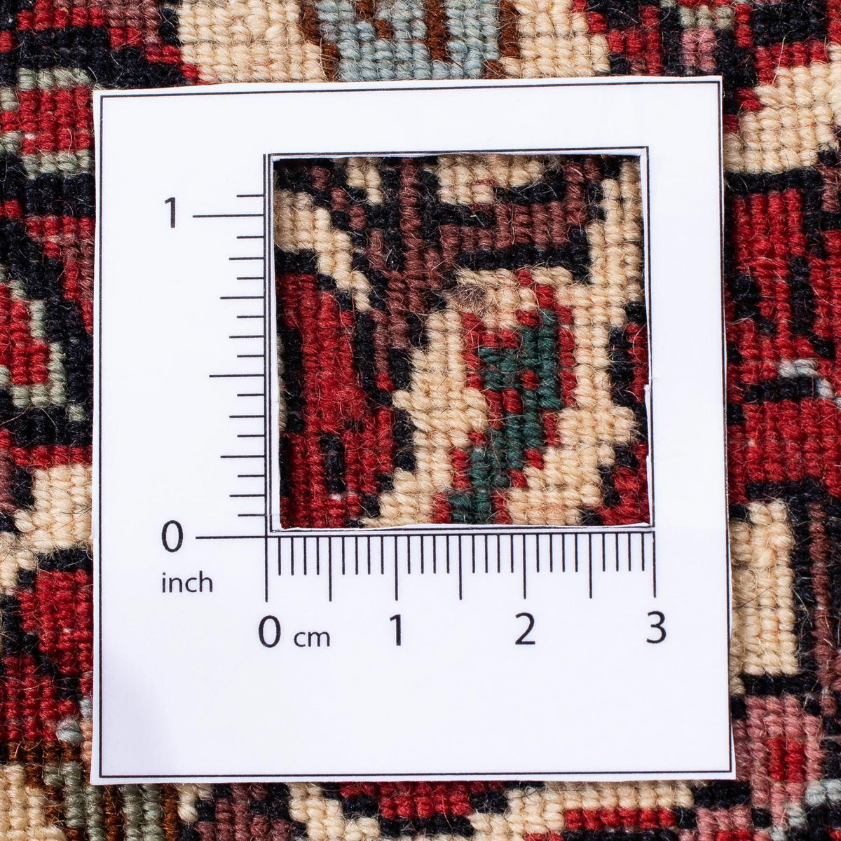 Dywan perski - Bijar - 304 x 251 cm - ciemna czerwień