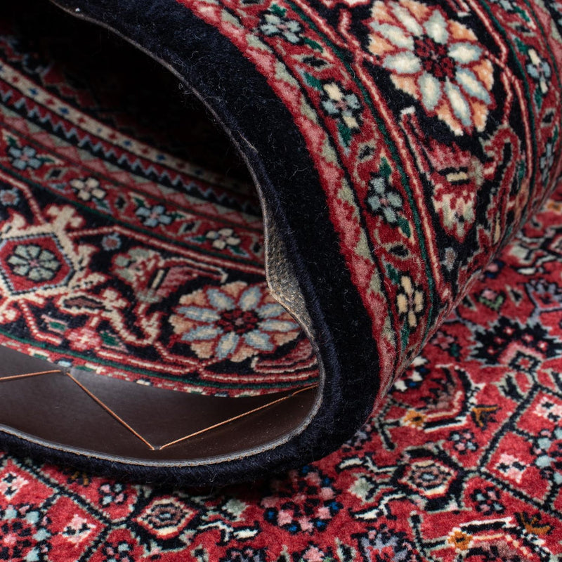 Biegacz Dywan perski - Bijar - 204 x 103 cm - ciemnoniebieski