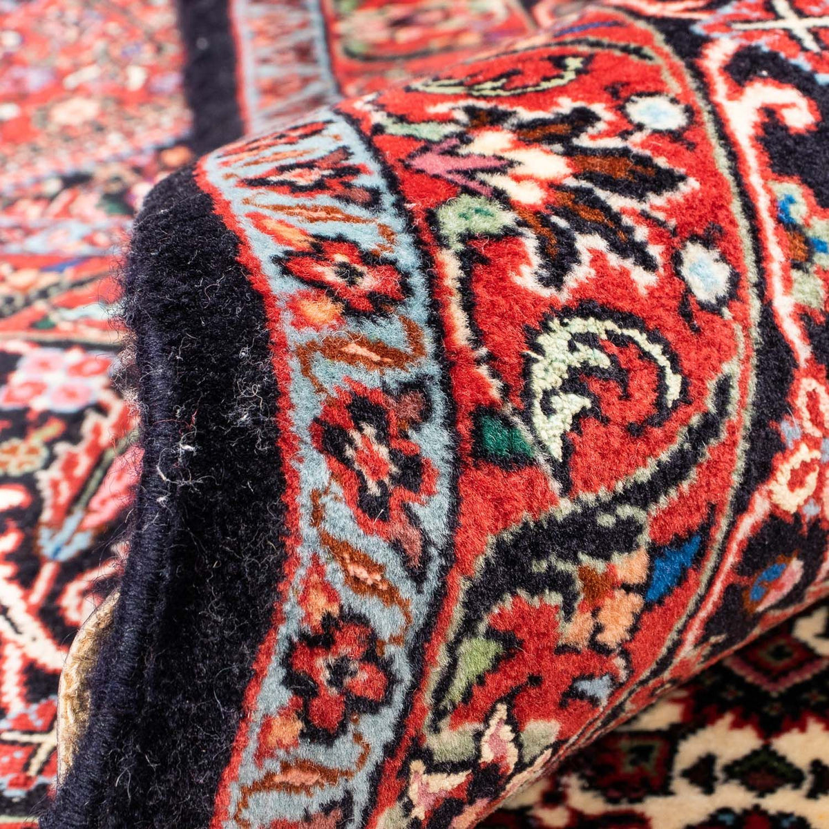 Dywan perski - Bijar - 348 x 252 cm - ciemna czerwień