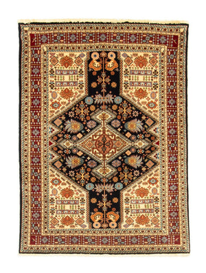 Perski dywan - Nomadyczny - 138 x 102 cm - czarny