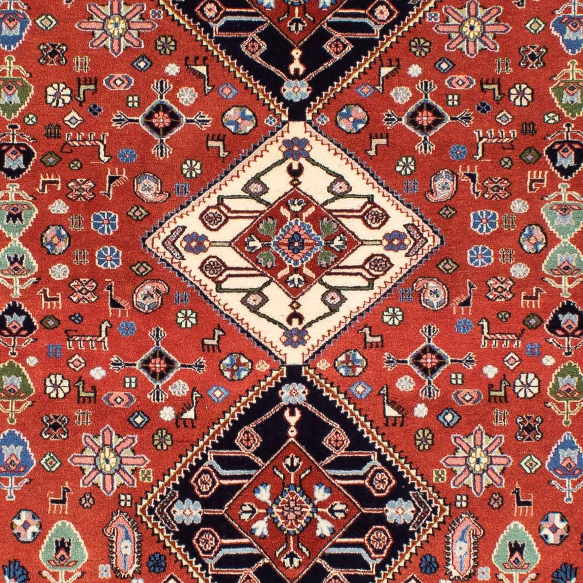 Dywan Gabbeh - Kashkuli perski - 194 x 156 cm - brązowy