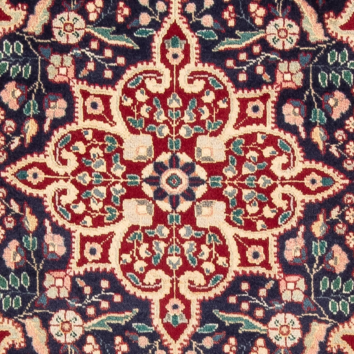 Dywan perski - Tabriz - 134 x 86 cm - ciemnoniebieski