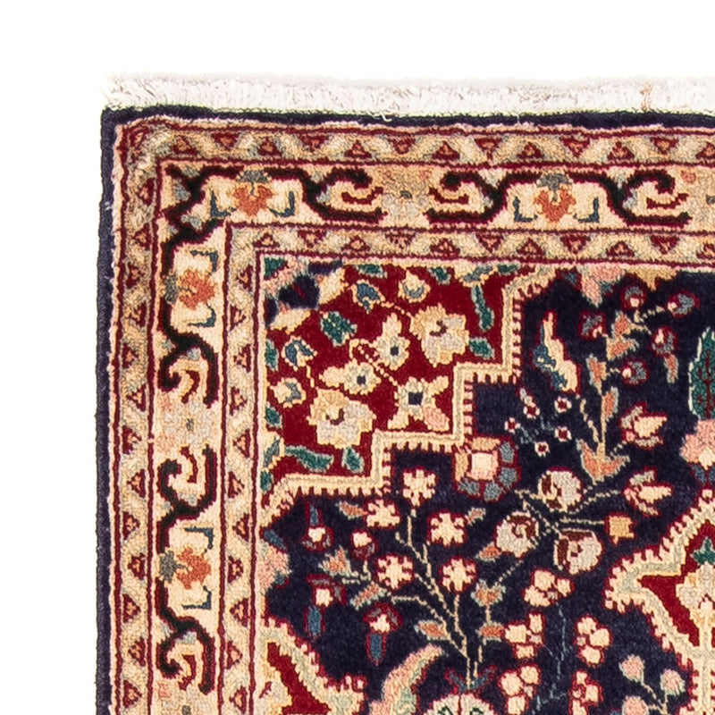 Dywan perski - Tabriz - 134 x 86 cm - ciemnoniebieski