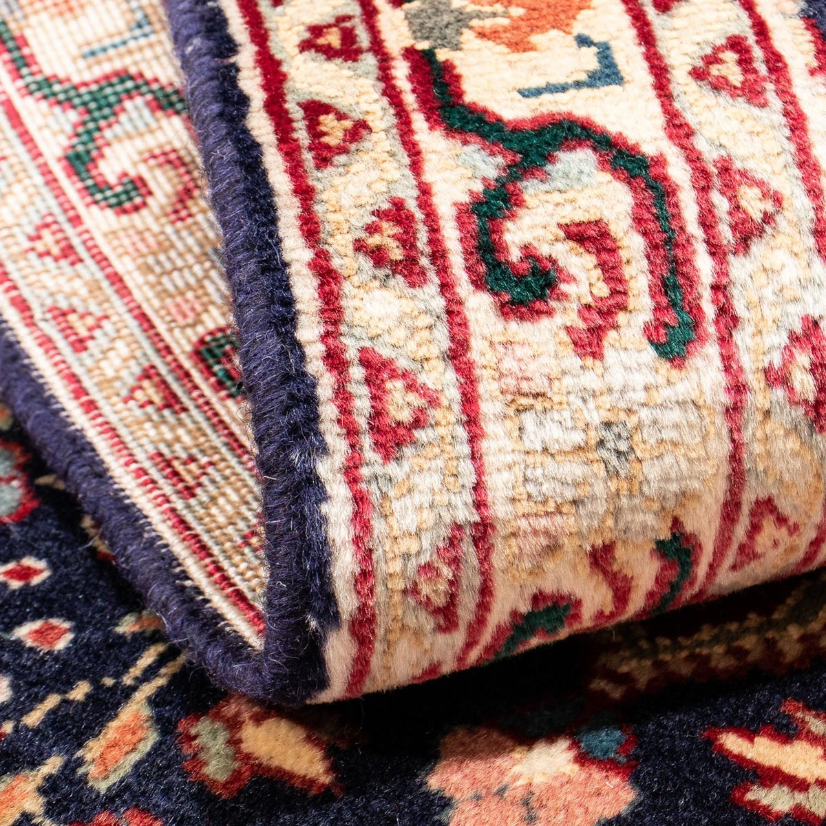 Dywan perski - Tabriz - 134 x 86 cm - ciemnoniebieski