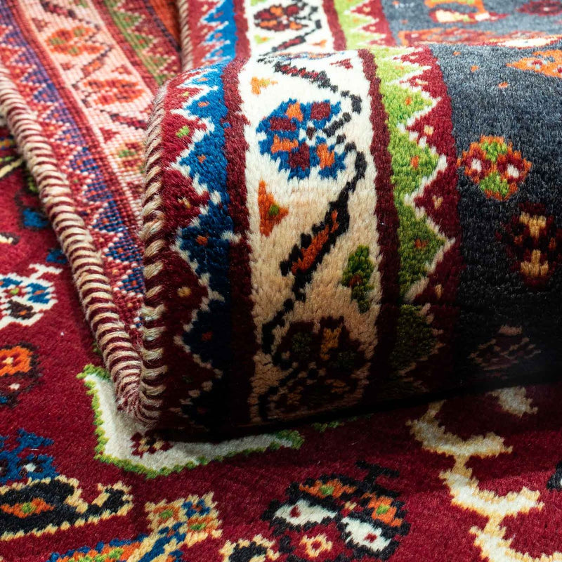 Perski dywan - Nomadyczny - 257 x 173 cm - ciemna czerwień