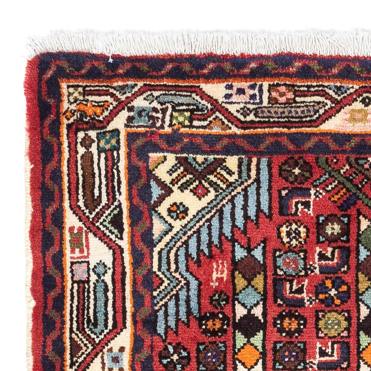 Perski dywan - Nomadyczny - 120 x 76 cm - czerwony