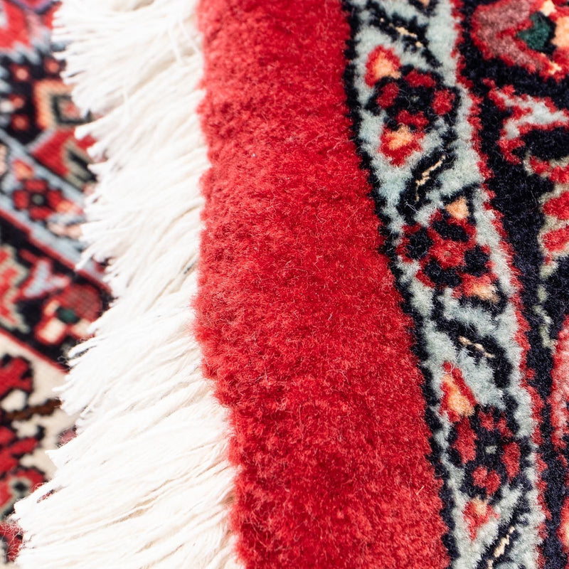 Dywan perski - Bijar okrągły  - 150 x 150 cm - ciemna czerwień