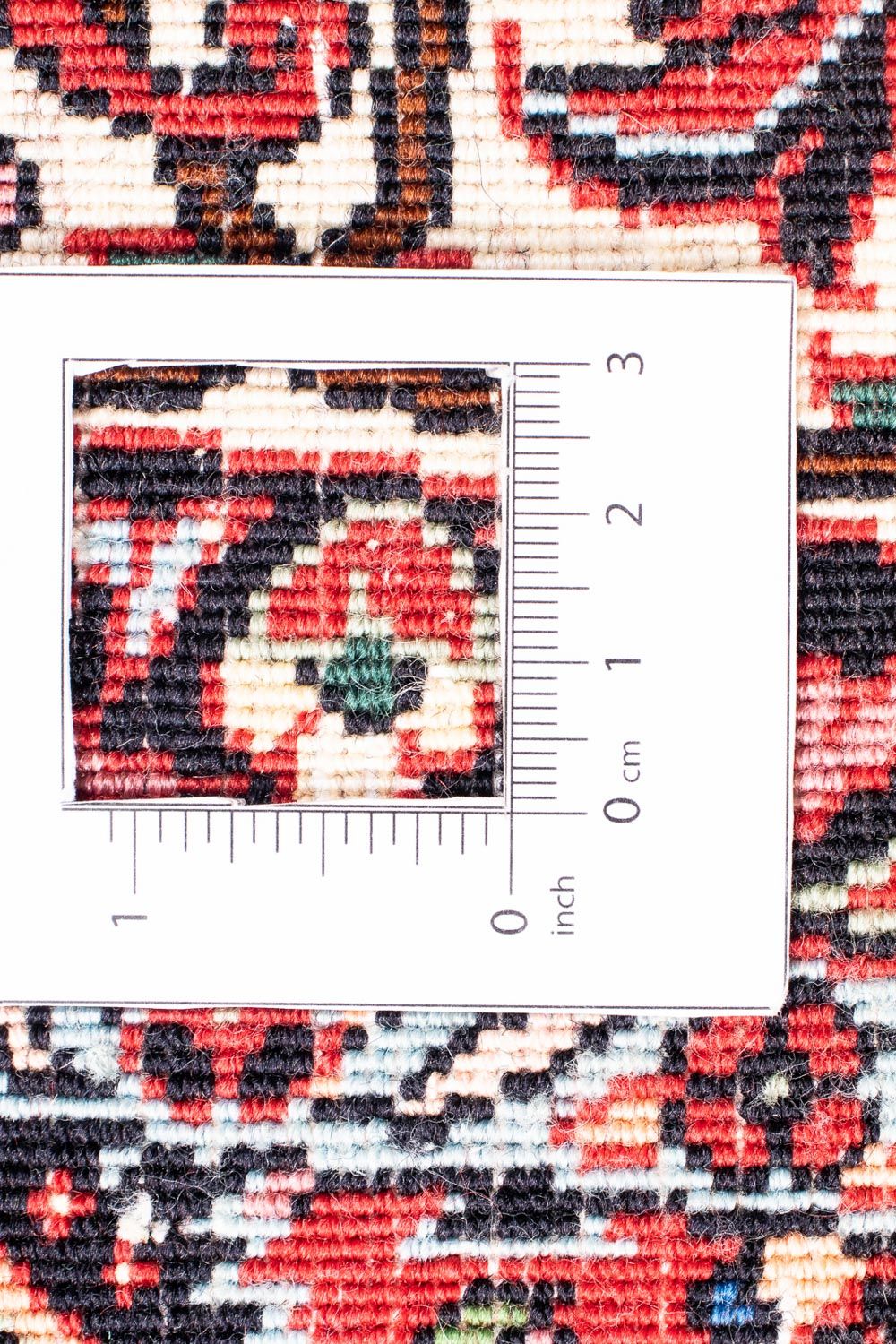 Dywan perski - Bijar okrągły  - 150 x 150 cm - ciemna czerwień