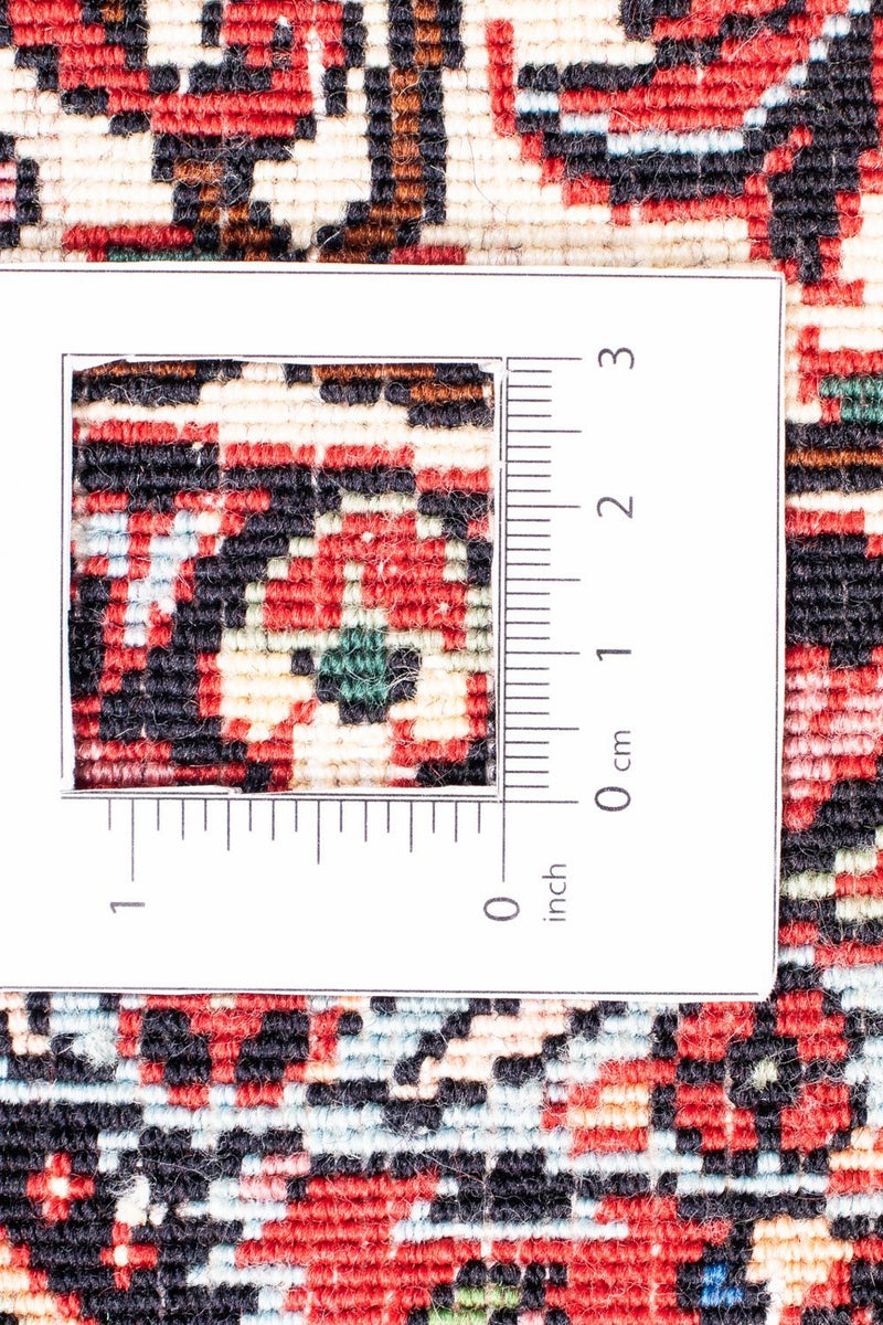 Dywan perski - Bijar okrągły  - 150 x 150 cm - ciemna czerwień