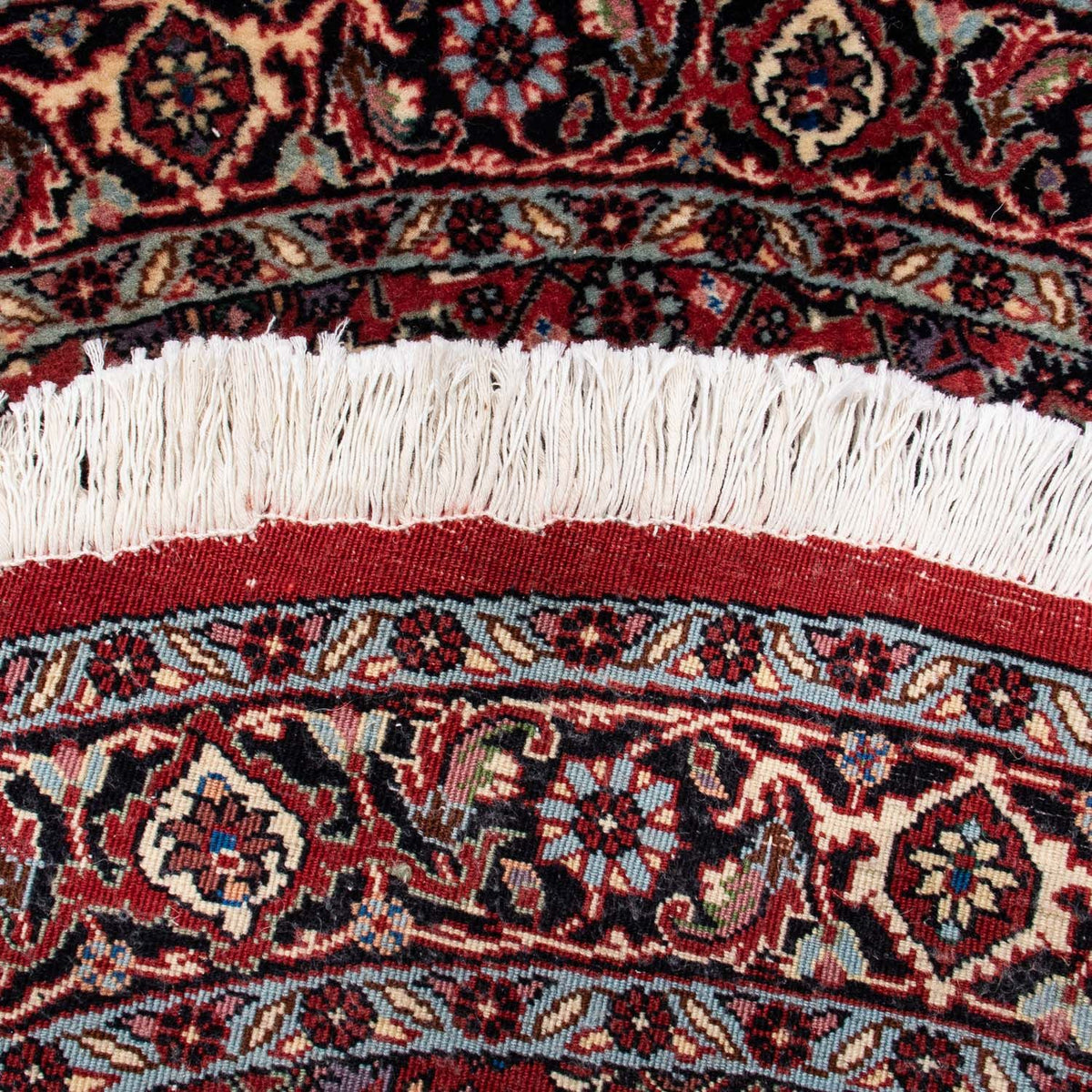 Dywan perski - Bijar okrągły  - 100 x 100 cm - ciemna czerwień