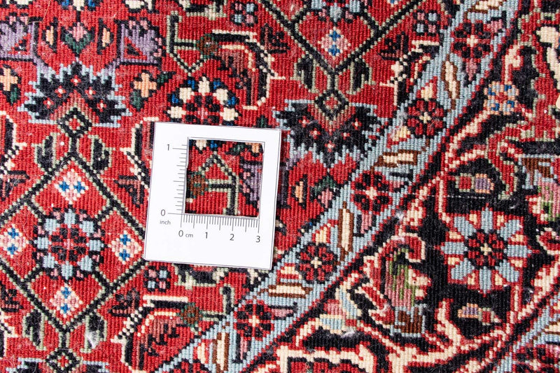 Dywan perski - Bijar okrągły  - 100 x 100 cm - ciemna czerwień