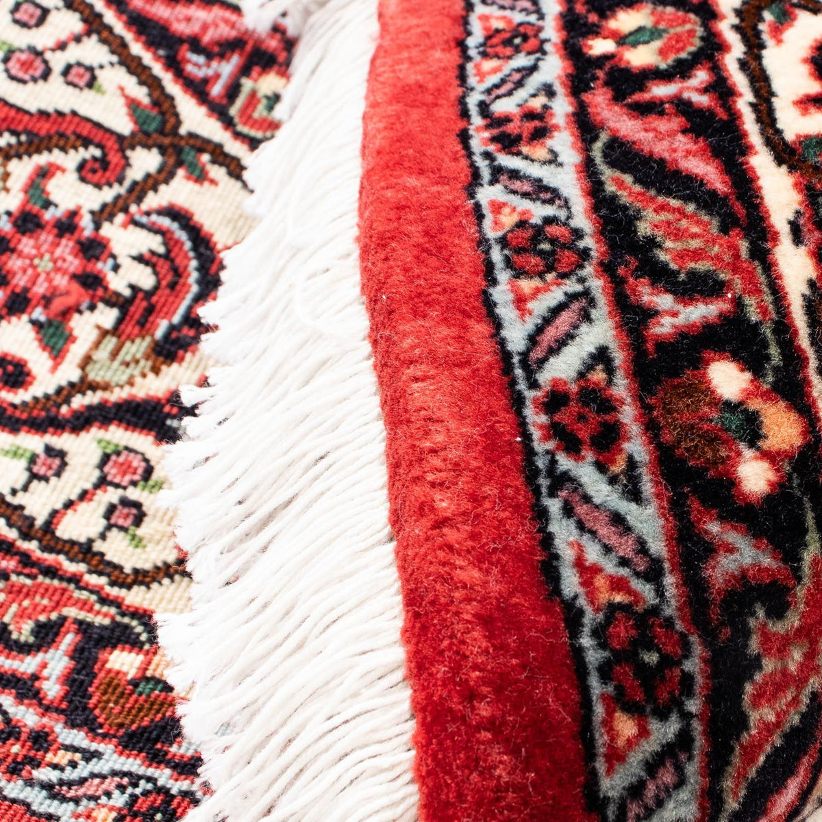 Dywan perski - Bijar okrągły  - 150 x 150 cm - ciemna czerwień