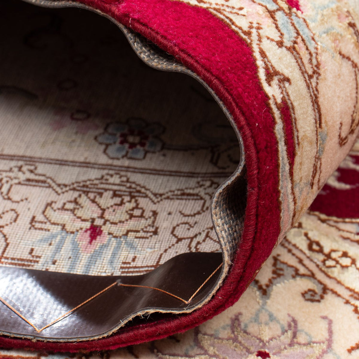 Dywan perski - Tabriz - Królewski - 293 x 248 cm - ciemna czerwień