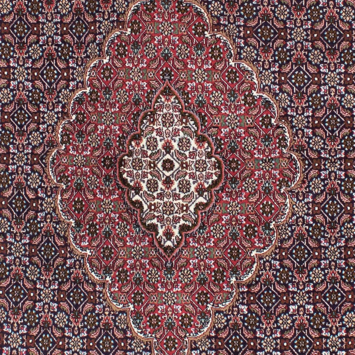 Dywan perski - Tabriz - 208 x 146 cm - ciemnoniebieski