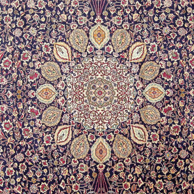 Dywan perski - Tabriz - Królewski - 436 x 292 cm - ciemnoniebieski