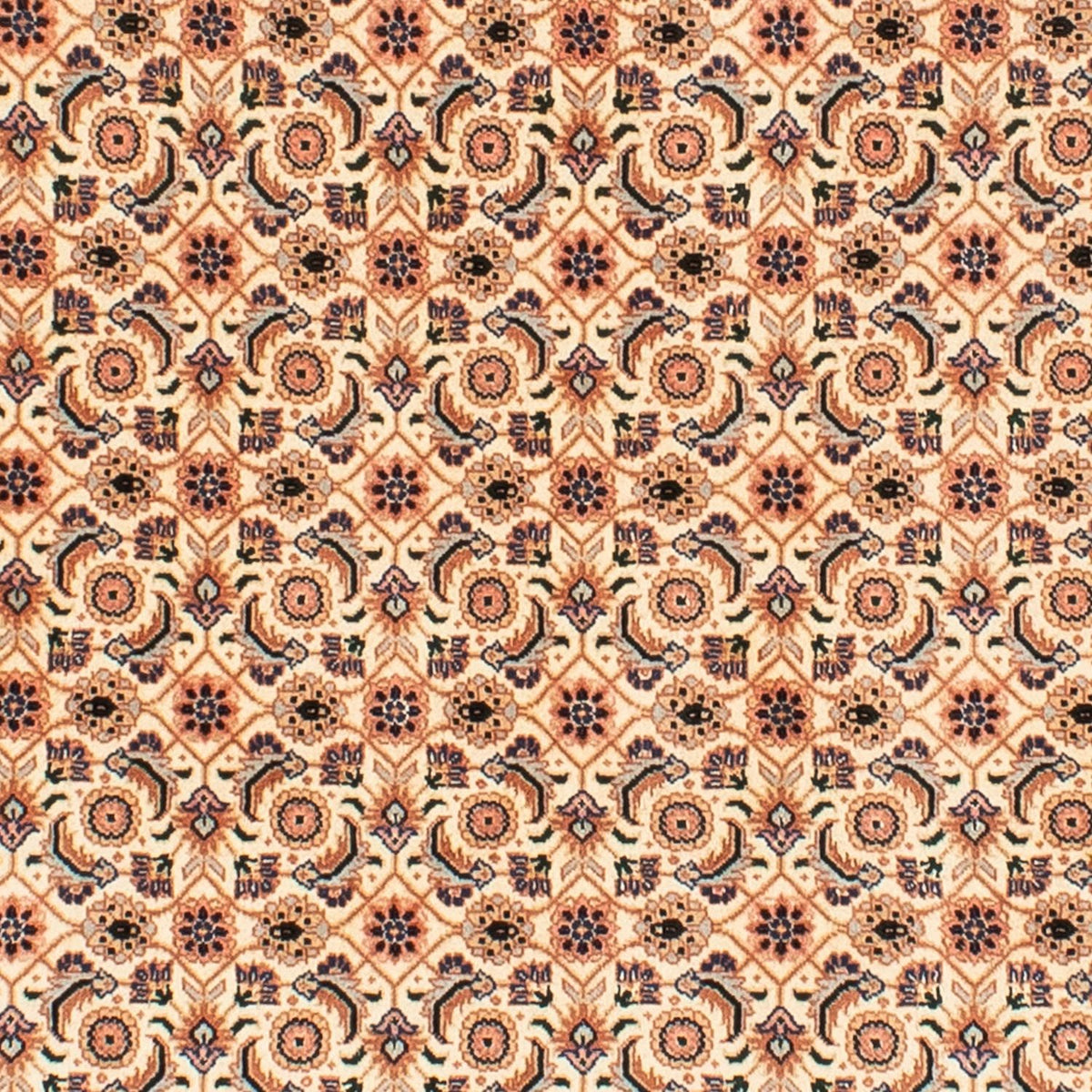 Dywan perski - Tabriz - Królewski okrągły  - 150 x 150 cm - jasnobrązowy