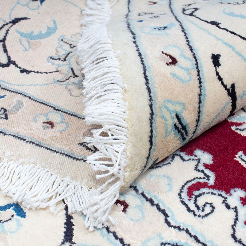 Dywan perski - Nain okrągły  - 246 x 246 cm - ciemna czerwień