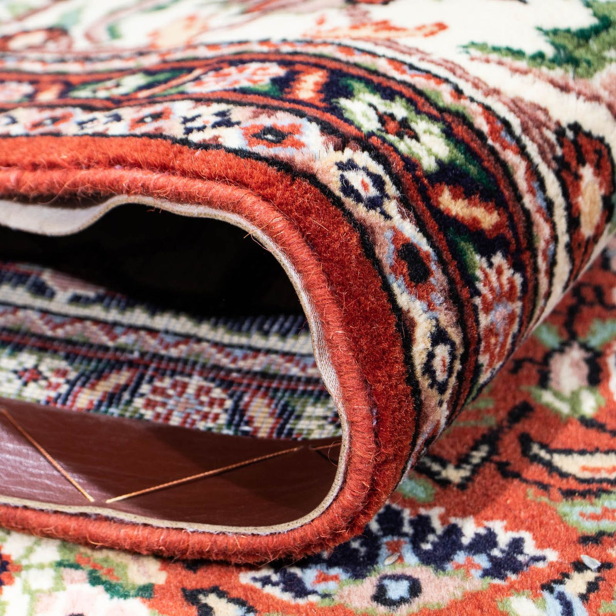 Dywan Gabbeh - Kashkuli perski - 261 x 175 cm - ciemna czerwień