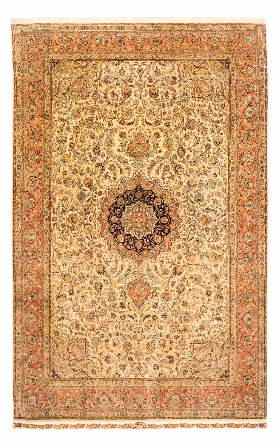 Dywan perski - Tabriz - Premium - 320 x 201 cm - brązowy