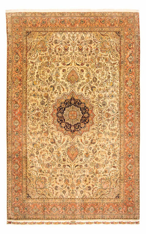 Dywan perski - Tabriz - Premium - 320 x 201 cm - brązowy