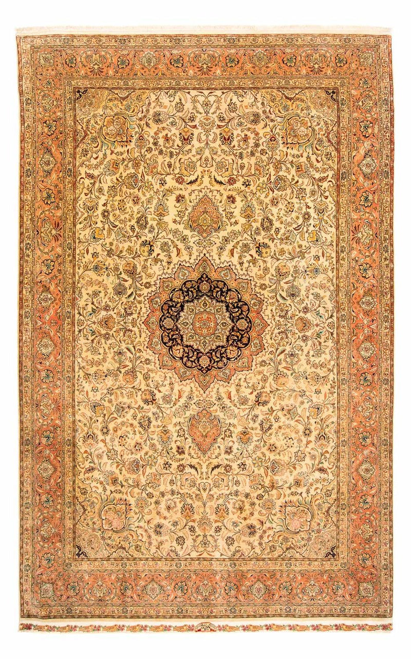 Dywan perski - Tabriz - Premium - 320 x 201 cm - brązowy