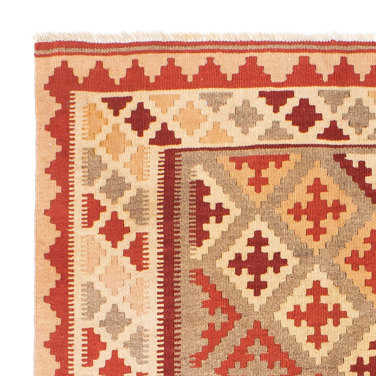 Dywan Kelim - Orientalny - 169 x 148 cm - czerwony