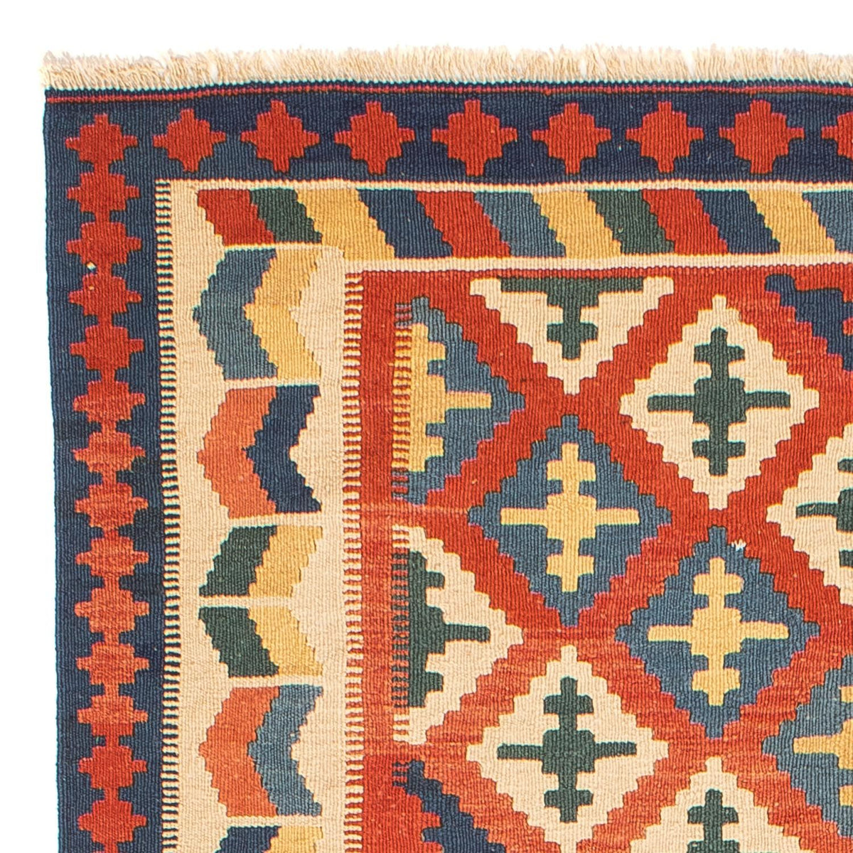 Dywan Kelim - Orientalny - 217 x 155 cm - czerwony