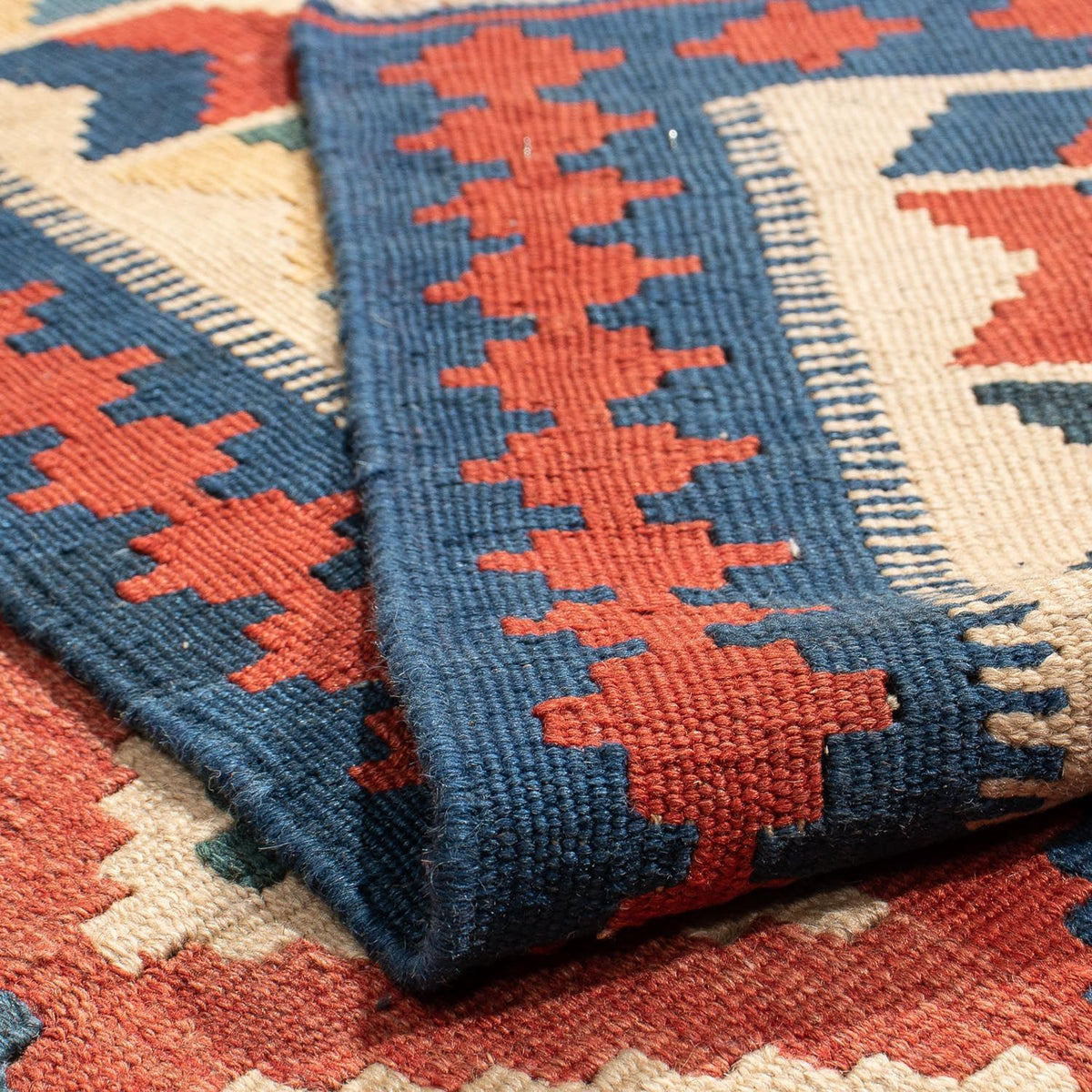 Dywan Kelim - Orientalny - 217 x 155 cm - czerwony